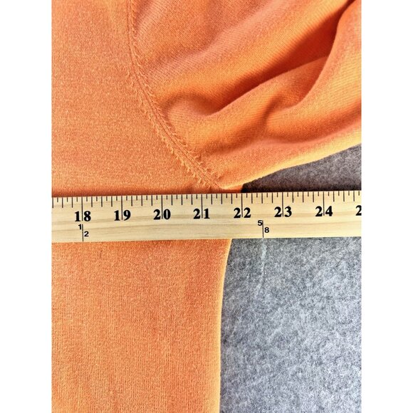 Nautica Sweater Mens Large Orange V Neck 100% Cotton Pullover Lightweight Knit - Picture 8 of 11